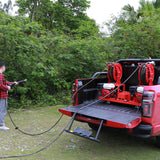 Skid-mounted fine water mist off-road emergency rescue vehicle